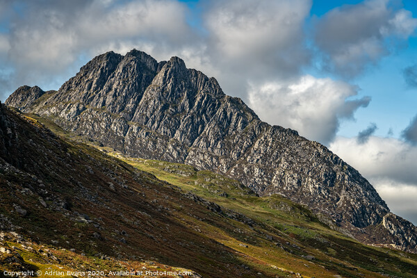 Tryfan Mountain East Face Wales Picture Board by Adrian Evans