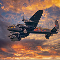 Buy canvas prints of Lancaster Bomber  by Adrian Evans