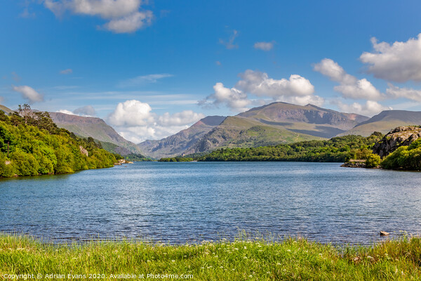 Lake Padarn Llanberis Snowdonia  Picture Board by Adrian Evans