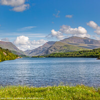 Buy canvas prints of Lake Padarn Llanberis Snowdonia  by Adrian Evans