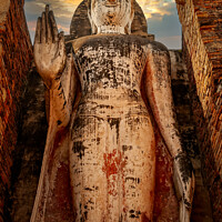 Buy canvas prints of Phra Attharot Sukhothai Historical Park Thailand by Adrian Evans