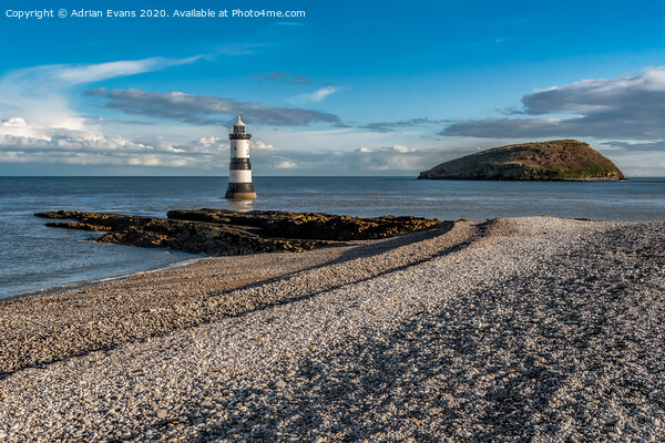 Penmon Point Lighthouse Anglesey Picture Board by Adrian Evans