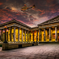 Buy canvas prints of Bristol Blenheim Over The British Museum London by Adrian Evans