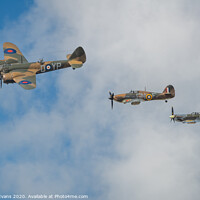Buy canvas prints of Bristol Blenheim Hurricane and Spitfire by Adrian Evans