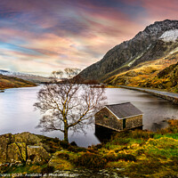 Buy canvas prints of Llyn Ogwen And Tryfan Mountain Wales by Adrian Evans