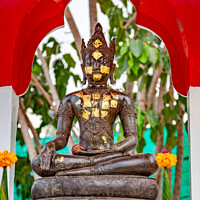 Buy canvas prints of Buddha Bangkok Thailand by Adrian Evans
