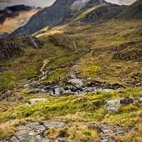 Buy canvas prints of Footpath To Snowdonia Wales by Adrian Evans