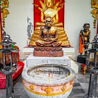 Buy canvas prints of Buddha Temple Bangkok Thailand by Adrian Evans