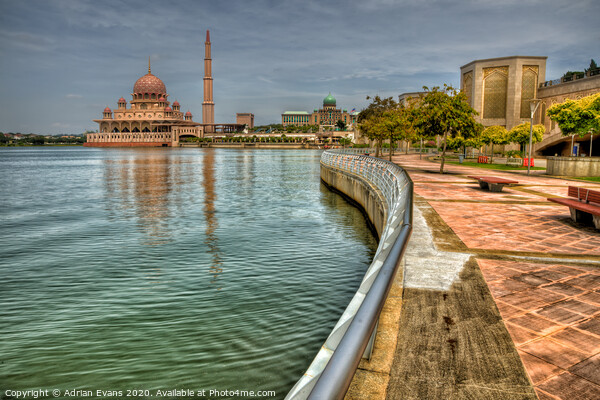 Putra Mosque Malaysia Picture Board by Adrian Evans