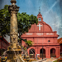 Buy canvas prints of Christ Church Malacca Malaysia by Adrian Evans