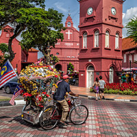 Buy canvas prints of Red Square Malacca Malaysia by Adrian Evans