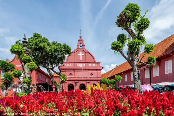 Melaka Red Square Malaysia Picture Board by Adrian Evans