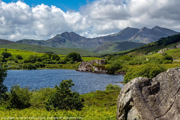 Snowdon Horseshoe Snowdonia Wales Picture Board by Adrian Evans
