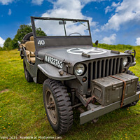 Buy canvas prints of Willys Military Jeep by Adrian Evans