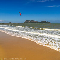 Buy canvas prints of Kite Surfing Thailand by Adrian Evans
