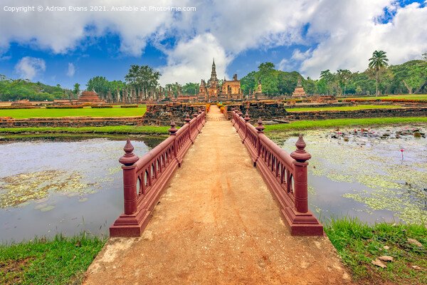 Sukhothai Historical Park Thailand Picture Board by Adrian Evans