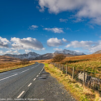 Buy canvas prints of Road To Snowdon Mountain Wales by Adrian Evans