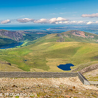 Buy canvas prints of Snowdon Summit Cafe Panorama by Adrian Evans