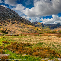 Buy canvas prints of Tryfan Mountain Ogwen Valley Wales by Adrian Evans