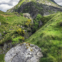 Buy canvas prints of Pen yr Ole Wen Mountain Snowdonia by Adrian Evans