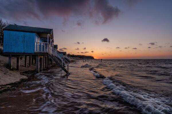 High tide and sunset at Wells-next-the-Sea Picture Board by Gary Pearson