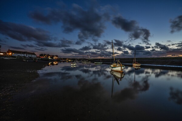 Twilight reflections at Burnham Overy Staithe  Picture Board by Gary Pearson