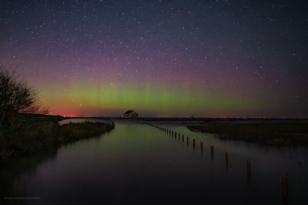 The Northern lights pay a visit to Thornham  Picture Board by Gary Pearson