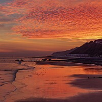 Buy canvas prints of Sunrise over Cromer beach by Gary Pearson