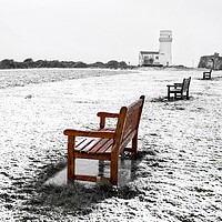Buy canvas prints of Snow day - Hunstanton 9/3/23 by Gary Pearson
