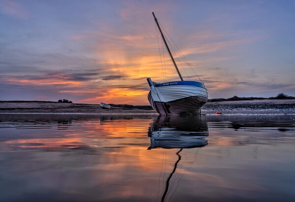 Sunset at Burnham Overy Staithe  Picture Board by Gary Pearson