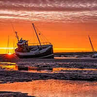 Buy canvas prints of Sunrise over Brancaster Staithe  by Gary Pearson
