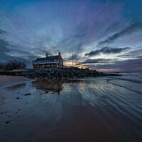 Buy canvas prints of Brancaster beach at sunset  by Gary Pearson