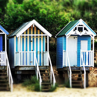 Buy canvas prints of Beach huts Wells next sea by Gary Pearson