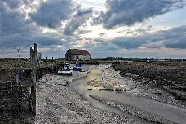 The old coal store, Thornham Picture Board by Gary Pearson
