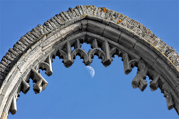 Moon hanging on the archway Picture Board by Gary Pearson