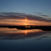 Buy canvas prints of A mirrored sunset by Gary Pearson