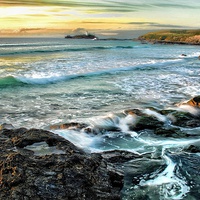 Buy canvas prints of Godrevy lighthouse Cornwall by Gary Pearson