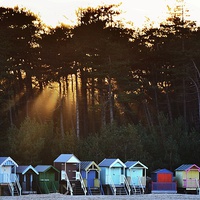 Buy canvas prints of Wells next-the-sea beach huts by Gary Pearson