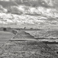 Buy canvas prints of A walk along the prom by Gary Pearson