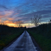 Buy canvas prints of Sunset over the Sandringham Estate by Gary Pearson