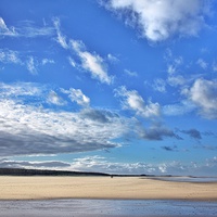 Buy canvas prints of A beach to ourself Holkham by Gary Pearson