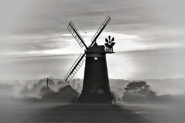 Burnham Overy Staithe windmill #4 Picture Board by Gary Pearson