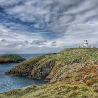 Buy canvas prints of Strumble Head lighthouse Pembrokeshire by Gary Pearson
