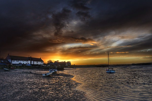 Burnham Overy Staithe sunset Picture Board by Gary Pearson