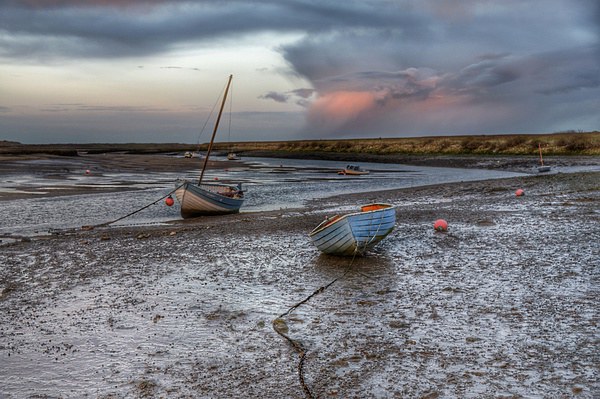 Low tide Burnham Overy Staithe Picture Board by Gary Pearson