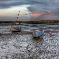 Buy canvas prints of Low tide Burnham Overy Staithe by Gary Pearson