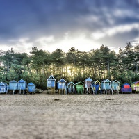 Buy canvas prints of Beach huts Wells next the sea by Gary Pearson