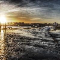 Buy canvas prints of Thornham high tide by Gary Pearson