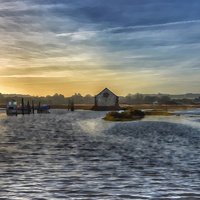 Buy canvas prints of Spring high tide by Gary Pearson