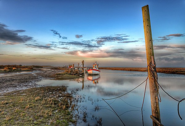 High tide Thornham in Norfolk Picture Board by Gary Pearson